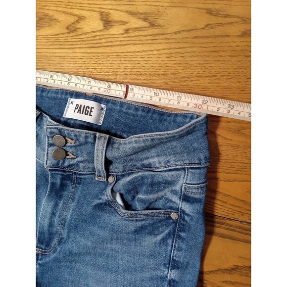 PAIGE Womens Jeans 26 BLUE HIDDEN HILLS STRAIGHT ANKLE Preowned Work Casual Used - Picture 5 of 11